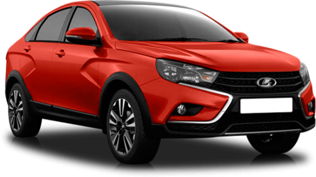 Lada Vesta Cross в цвете red