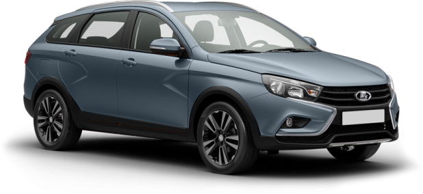 Lada Vesta SW Cross в цвете блюз