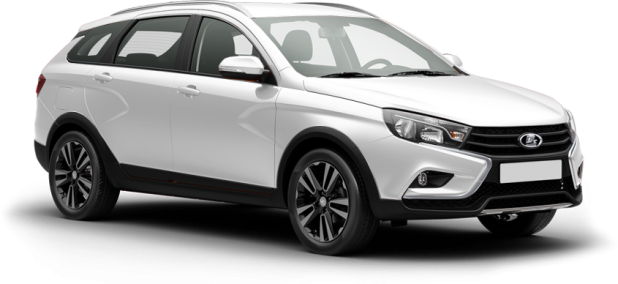 Lada Vesta SW Cross в цвете ледниковый