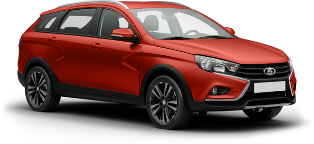 Lada Vesta SW Cross в цвете сердолик