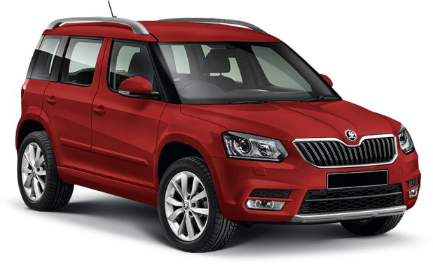 Skoda Yeti в цвете red rosso brunello